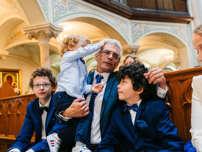 Chrzest Przyjęcie Fabryka Wełny Łódź tata synowie