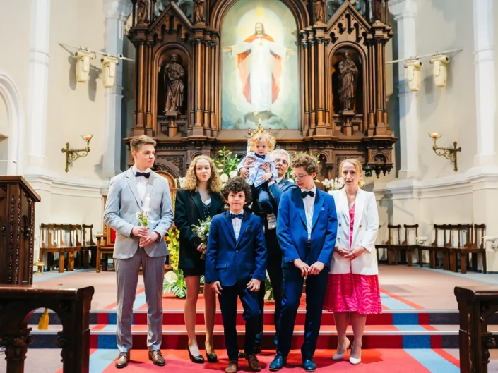 Chrzest Przyjęcie Fabryka Wełny Łódź portret w kościele